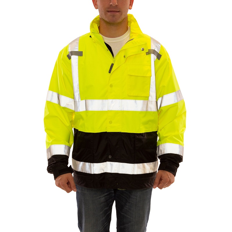 Icon LTE 2X-Large Jacket in Flourescent Yellow-Green & Black